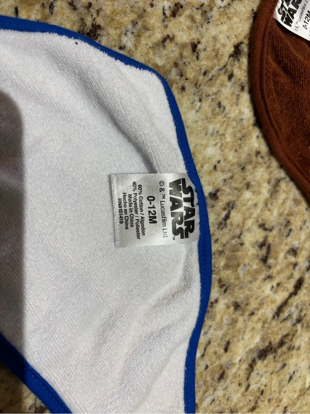 Star Wars Black Blue Brown Character Bandana Bibs